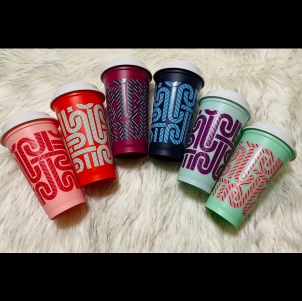 Starbucks Candy Cane Color Changing Reusable Hot Cups